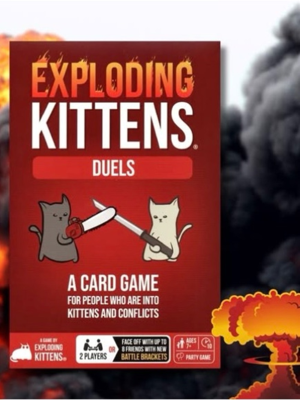 Exploding Kittens Duels Card Game - Red